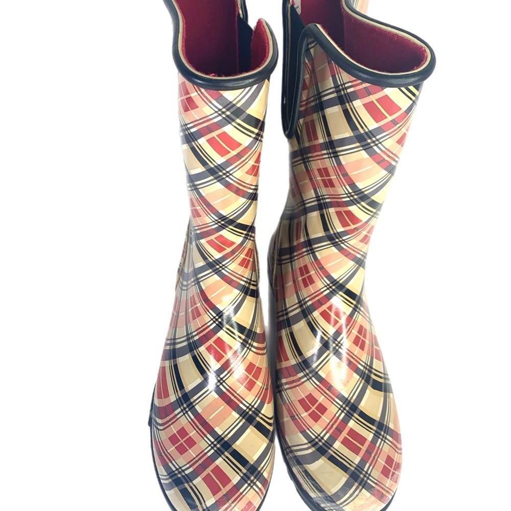 Sperry Plaid Ankle Boots - Red, Yellow, Black - Picture 6 of 10